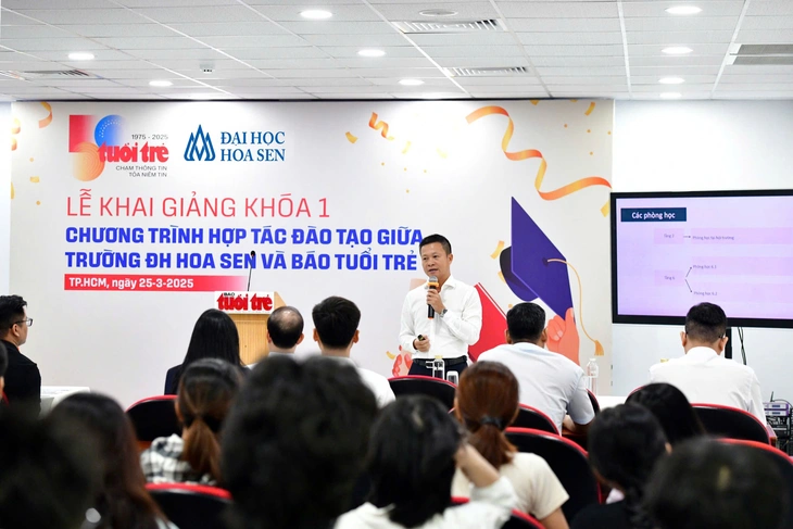 Sinh viên Trường đại học Hoa Sen học thực hành tại báo Tuổi Trẻ - Ảnh 4.