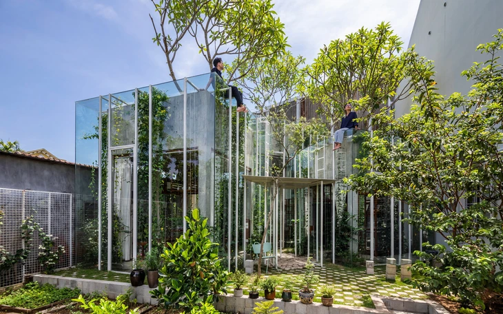 Lớp vỏ kép linh hoạt cho ngôi nhà ‘100 cửa sổ’ ở vùng ven Hà Nội  - Ảnh 24.