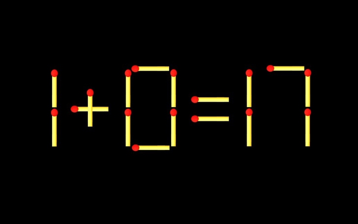 Thử tài IQ: Di chuyển một que diêm để 1x1=17 thành phép tính đúng - Ảnh 7.