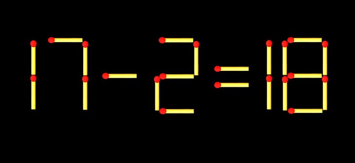 Thử tài IQ: Di chuyển một que diêm để 99-11=118 thành phép tính đúng - Ảnh 3.