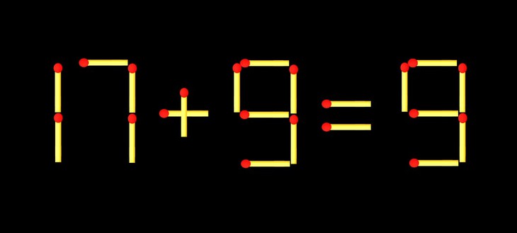 Thử tài IQ: Di chuyển một que diêm để 1x7=1 thành phép tính đúng - Ảnh 2.