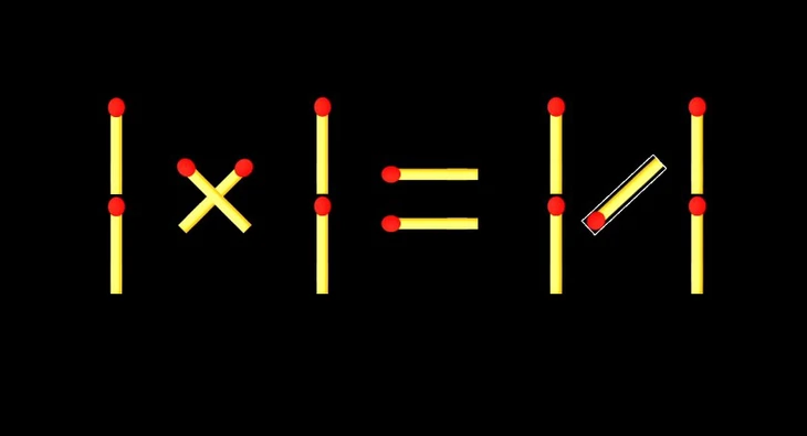 Thử tài IQ: Di chuyển một que diêm để 1x1=17 thành phép tính đúng - Ảnh 1.