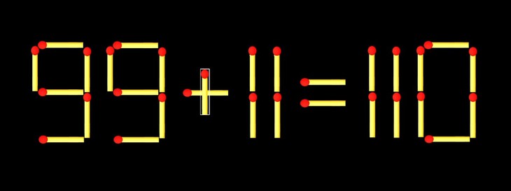 Thử tài IQ: Di chuyển một que diêm để 99-11=118 thành phép tính đúng - Ảnh 1.