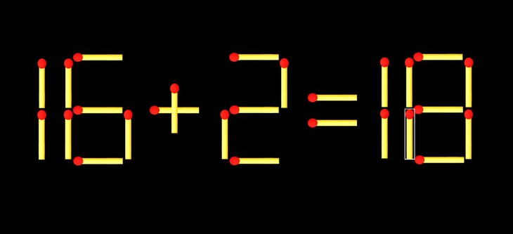 Thử tài IQ: Di chuyển một que diêm để 1x1=17 thành phép tính đúng - Ảnh 1.