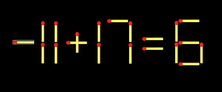 Thử tài IQ: Di chuyển một que diêm để 1x7=1 thành phép tính đúng - Ảnh 1.