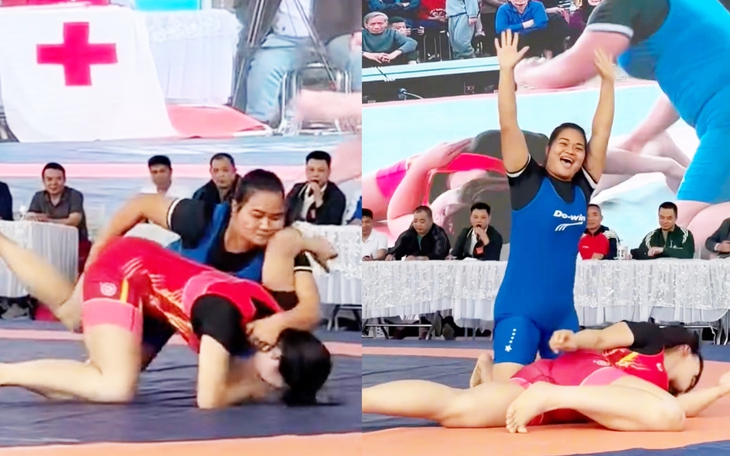 ‘Siêu kinh điển’ đấu vật hội làng: Hiếu Khổng Lồ vs "Thần sấm" Zakhar - Ảnh 4.