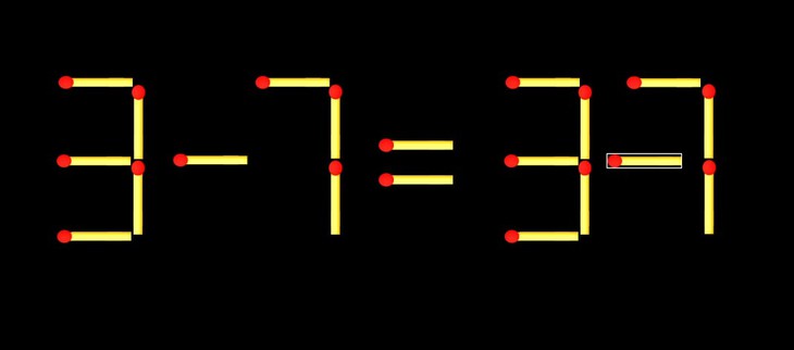 Thử tài IQ: Di chuyển một que diêm để 3-7=97 thành phép tính đúng - Ảnh 1.