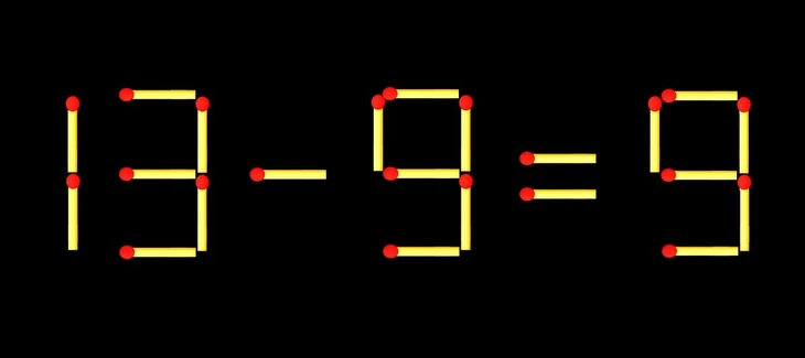 Thử tài IQ: Di chuyển một que diêm để 17+9=9 thành phép tính đúng - Ảnh 2.