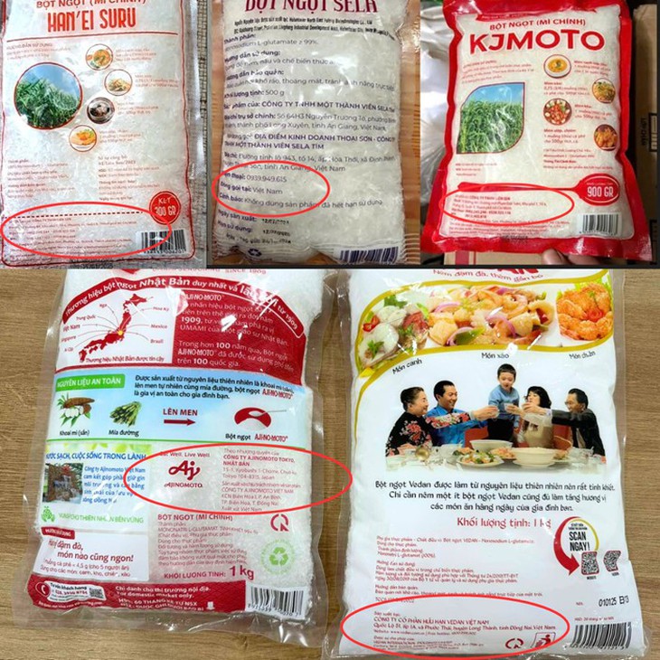 Cẩn trọng với sản phẩm bột ngọt không rõ xuất xứ, chỉ ghi ‘đóng gói tại Việt Nam’ - Ảnh 1. Cẩn trọng với bột ngọt không rõ xuất xứ, chỉ ghi ‘đóng gói tại Việt Nam’ - Ảnh 1.