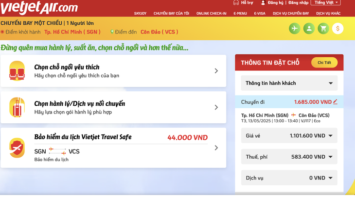 Hàng không rầm rộ bán hàng trên máy bay, Vietjet dừng bán bộ lễ cúng trong chuyến bay Côn Đảo - Ảnh 1.