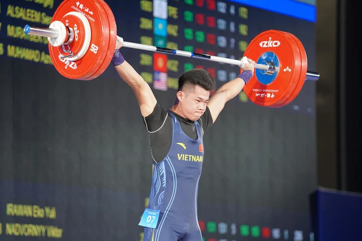 Lực sĩ trẻ Trần Minh Trí vụt sáng ở đấu trường châu Á - Ảnh 1. Trần Minh Trí - Ảnh 1.