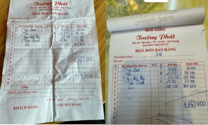 Thực hư chuyện nhà hàng ở Cát Bà thu thêm 100.000 tiền 'phí thái độ' - Ảnh 2.