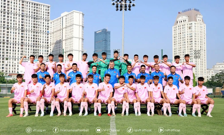 U16 Việt Nam có lứa cầu thủ mới, thể hình vượt trội - Ảnh 1. U16 Việt Nam - Ảnh 1.