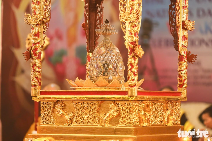 Ấn Độ Đồng ý gia hạn thời gian lưu giữ xá lợi Đức Phật tại Việt Nam - Ảnh 1. xá lợi - Ảnh 1.