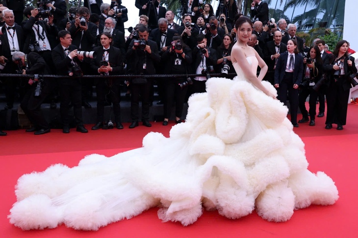 Ăn mặc phản cảm, tạo dáng quá giờ… sao Hoa ngữ và những trò lố trên thảm đỏ Cannes - Ảnh 2. Sao Hoa ngữ và những trò lố trên thảm đỏ Cannes - Ảnh 2.