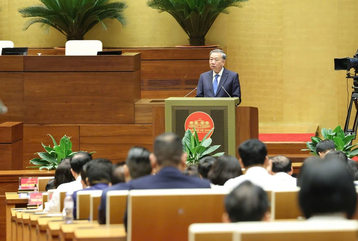 Toàn văn phát biểu của Tổng Bí thư tại Hội nghị quán triệt nghị quyết của Bộ Chính trị - Ảnh 3. Tổng Bí thư - Ảnh 2.