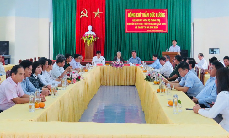 Nguyên Chủ tịch nước Trần Đức Lương gần gũi, giản dị trong mắt người dân quê nhà - Ảnh 3.