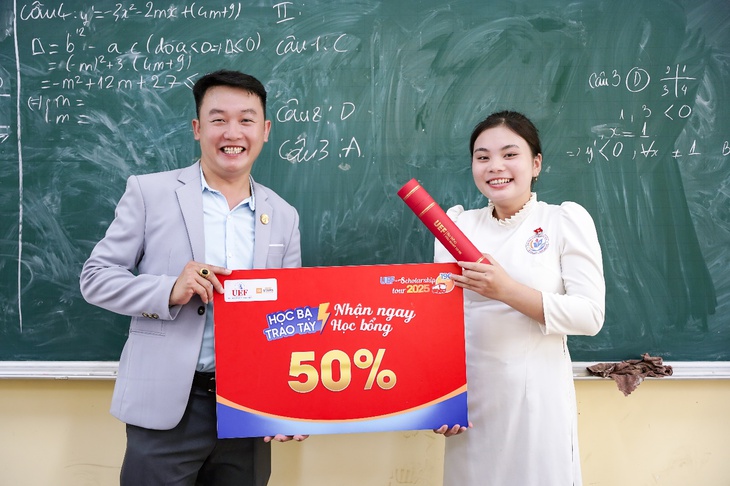 Học sinh Tây Nam Bộ nhận học bổng lên đến 100% từ UEF - Ảnh 4.