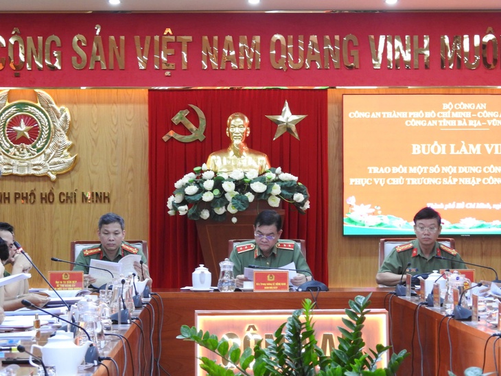 Thành lập ban chỉ đạo sáp nhập Công an TP.HCM, Bà Rịa - Vũng Tàu và Bình Dương - Ảnh 1.
