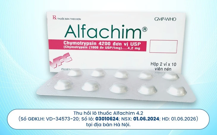 Thuốc Alfachim 4.2 bị thu hồi ở Hà Nội, Dược Cửu Long chậm kiểm nghiệm bổ sung, xin rút toàn quốc - Ảnh 3.