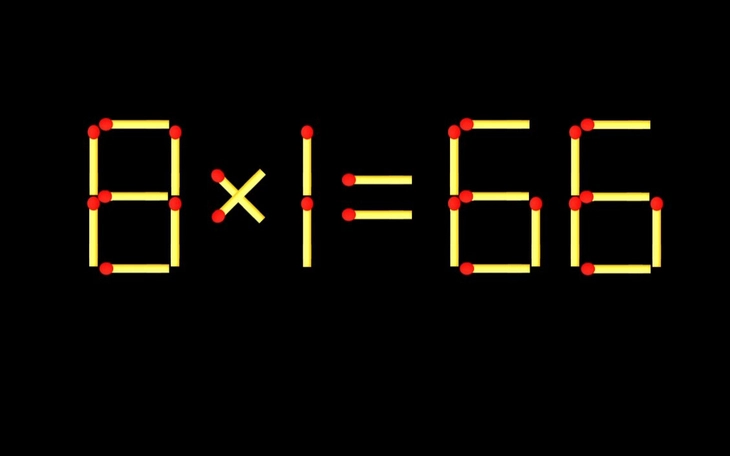 Thử tài IQ: Di chuyển một que diêm để 8x1=6 thành phép tính đúng - Ảnh 7.