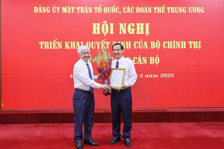 Ông Nguyễn Thái Học làm phó bí thư Đảng ủy Mặt trận Tổ quốc, các đoàn thể Trung ương - Ảnh 1.