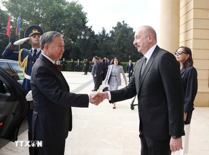 Azerbaijan đón trọng thể Tổng Bí thư Tô Lâm - Ảnh 2.