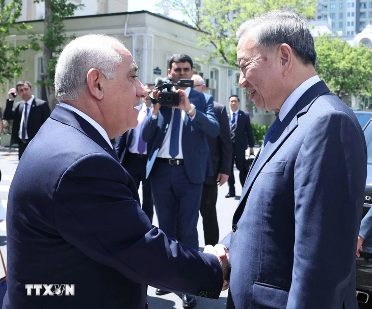 Tổng Bí thư Tô Lâm gặp lãnh đạo cấp cao Azerbaijan - Ảnh 5. Tổng Bí thư Tô Lâm - Ảnh 5.