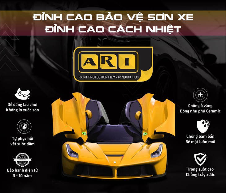 Phim cách nhiệt ARI: Cách nhiệt cao, tự phục hồi vết xước - Ảnh 1.
