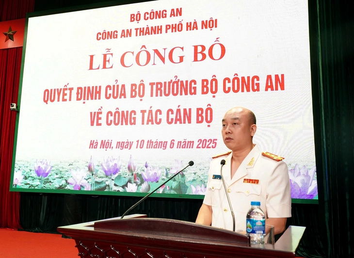 Trưởng Phòng cảnh sát hình sự làm phó giám đốc Công an Hà Nội - Ảnh 1.