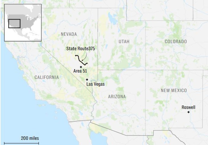 WSJ: Lầu Năm Góc lan truyền tin đồn về UFO ở Khu vực 51 để che đậy vũ khí bí mật - Ảnh 2. Khu vực 51 - Ảnh 2.