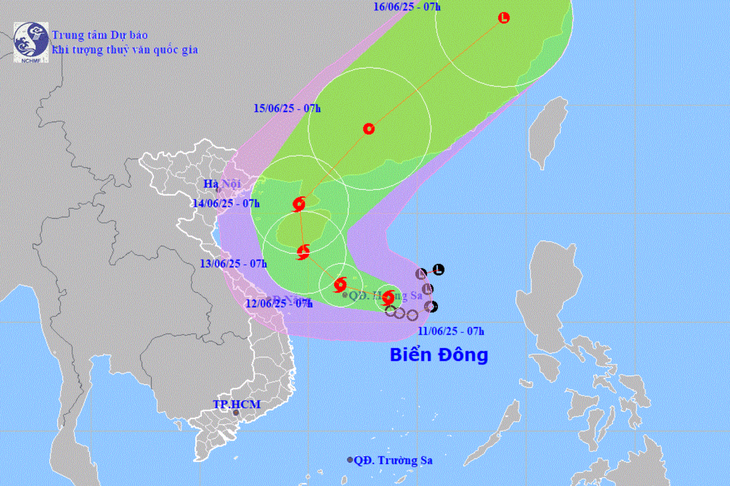 Áp thấp nhiệt đới mạnh lên thành bão - Ảnh 1.