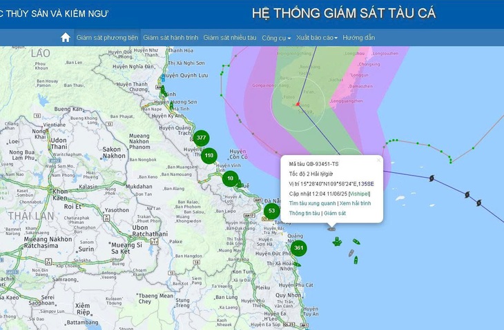 2 tàu cá Quảng Bình bị chìm trên biển Quảng Ngãi khi đang tránh bão số 1 - Ảnh 1.