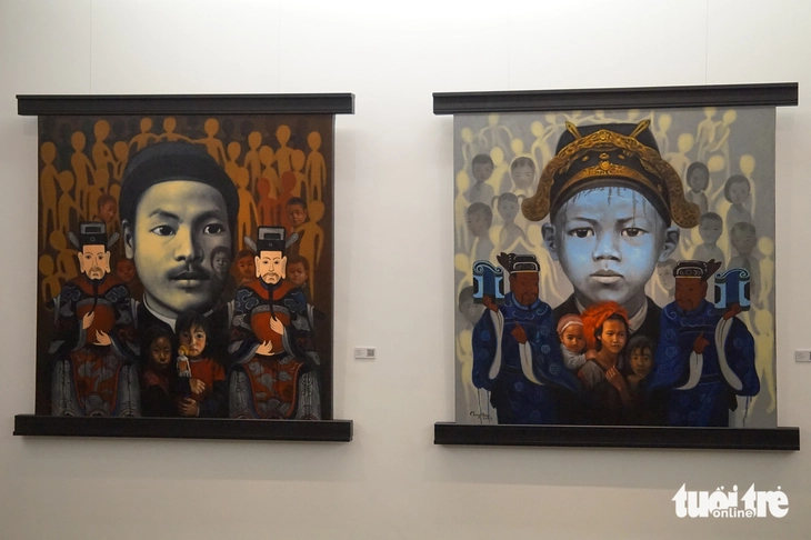 Miệt mài vẽ bà nội trăm tuổi trong nhiều năm, Phạm Duy Quỳnh tìm thấy con đường mới - Ảnh 6. Phạm Duy Quỳnh - Ảnh 3.