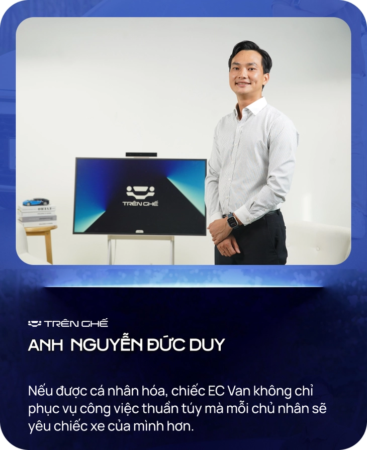 Đặt mua VinFast EC Van, chủ xưởng độ chia sẻ: '1 mũi tên trúng 2 đích, vừa nghiên cứu nâng cấp tính năng, vừa giao hàng phục vụ công việc'- Ảnh 7. VinFast EC Van - Ảnh 7.