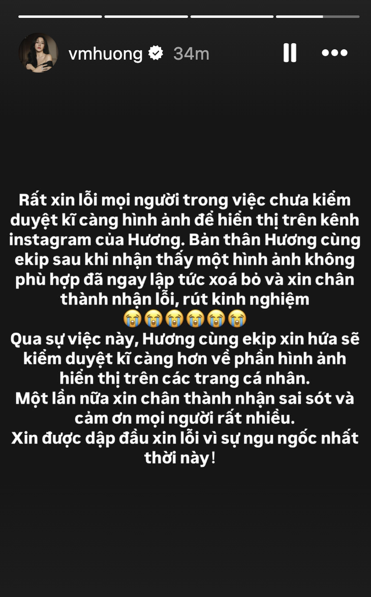 Văn Mai Hương xin lỗi vì đăng ảnh nhãn hàng sử dụng đường lưỡi bò - Ảnh 2. Văn Mai Hương xin lỗi vì đăng ảnh nhãn hàng sử dụng đường lưỡi bò - Ảnh 2.