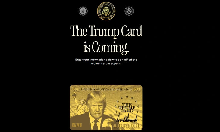 Tổng thống Trump chính thức mở trang web đăng ký ‘thẻ vàng’ nhập cư Tổng thống Trump chính thức mở trang web đăng ký ‘thẻ vàng’ nhập cư