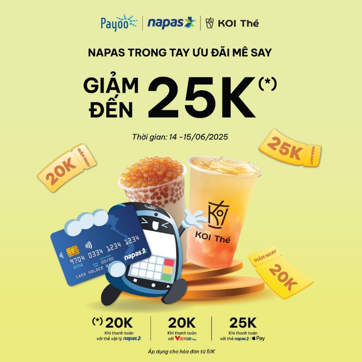 NAPAS tung loạt chương trình khuyến mãi hấp dẫn hưởng ứng Ngày không tiền mặt 2025 - Ảnh 1.