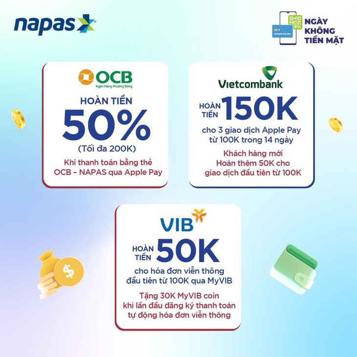 NAPAS tung loạt chương trình khuyến mãi hấp dẫn hưởng ứng Ngày không tiền mặt 2025 - Ảnh 3.