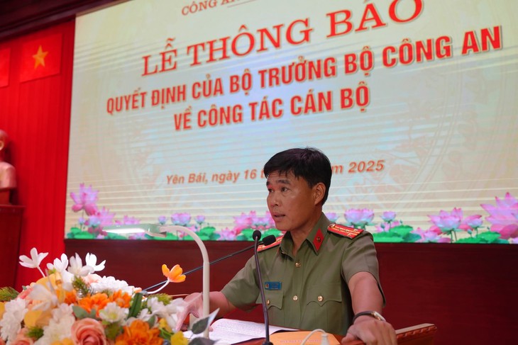 Giám đốc Công an tỉnh Yên Bái làm cục trưởng Cục Trang bị và Kho vận - Ảnh 1.