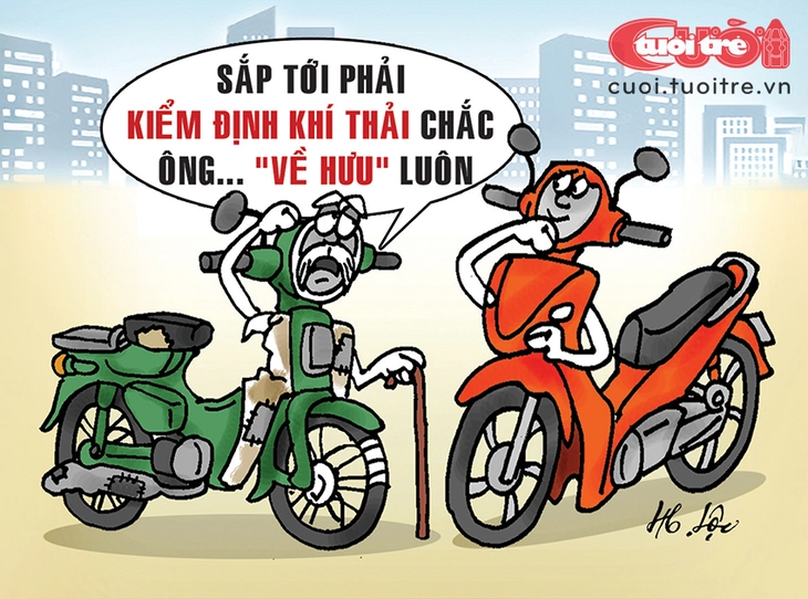 Hai năm nữa sẽ kiểm định khí thải xe máy ở Hà Nội và TP.HCM - Ảnh 1.