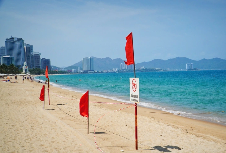 Trục vớt sà lan bị vùi lấp dưới biển Nha Trang - Ảnh 1. Nha Trang - Ảnh 1.