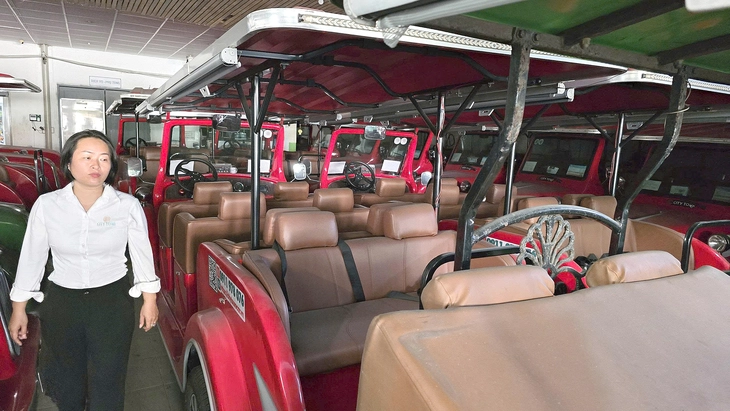 Xe điện du lịch 'nằm kho', doanh nghiệp gặp khó - Ảnh 1. Xe điện du lịch 'nằm kho', doanh nghiệp gặp khó - Ảnh 1.