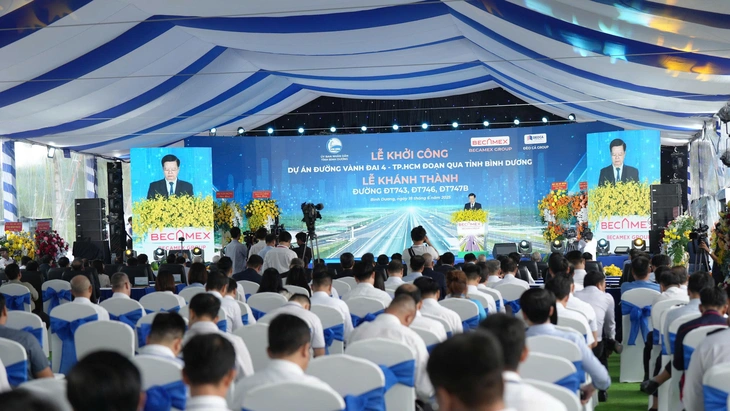 Bình Dương khởi công Vành đai 4 TP.HCM - Ảnh 4. Bình Dương khởi công vành đai 4 TP.HCM - Ảnh 4.