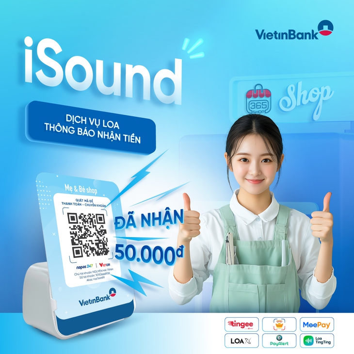Ting ting tiền về - Loa thông báo: Trải nghiệm mới từ VietinBank - Ảnh 1.
