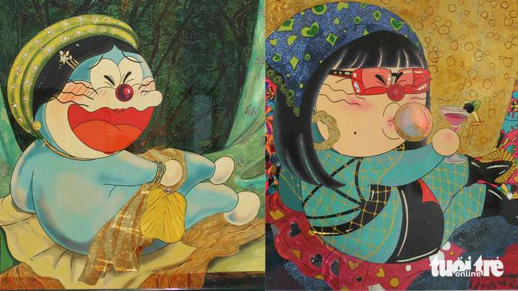 Ngắm nhìn loạt tác phẩm độc lạ về Doraemon trong triển lãm Phái sinh - Tái sinh - Ảnh 4. Doraemon - Ảnh 4.