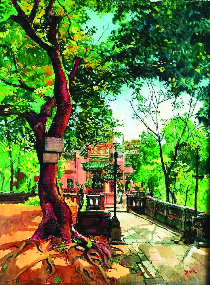 Nỗi hoài hương trong tranh của Bon Nguyen - Ảnh 8.