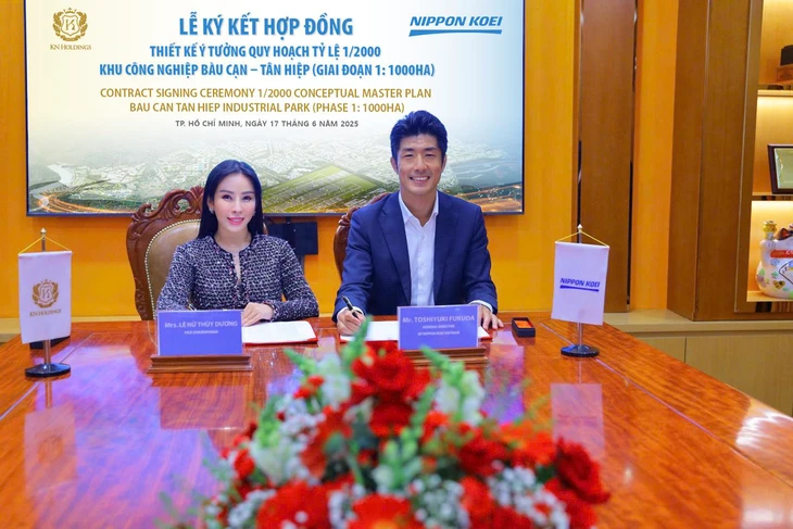Công ty cổ phần KCN Tân Hiệp ký kết hợp đồng tư vấn quy hoạch KCN Bàu Cạn - Tân Hiệp với Nippon Koei - Ảnh 1.