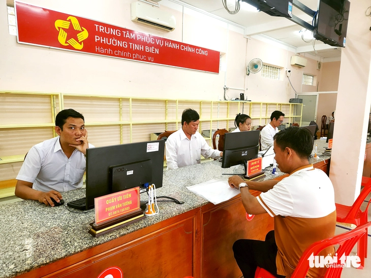 54 xã, phường của tỉnh An Giang vận hành thử nhưng làm việc thật - Ảnh 1.