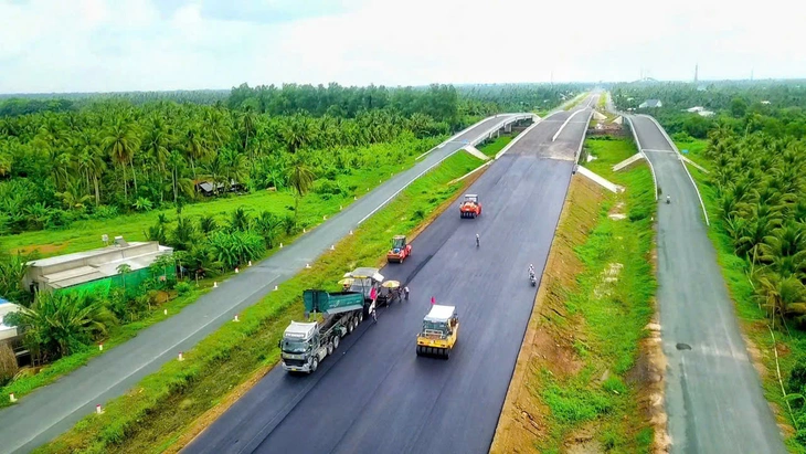Cầu Rạch Miễu 2 đã hoàn thành 95% - Ảnh 1.